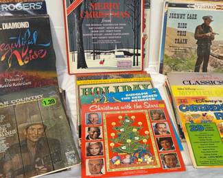 Vintage Record Albums, Kenny Rogers, Christmas , Disneys Children Favorotes And More