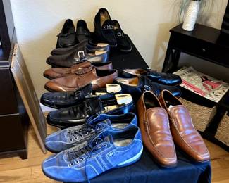 Men's size 13 high-end shoes- Zegna and Salvatore Ferragamo shoes!