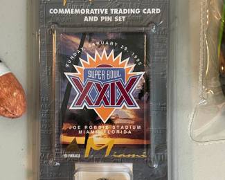 Super Bowl XXIX Pin & Card