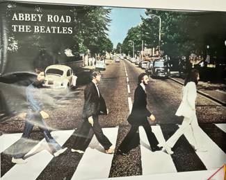 Vintage music artwork and posters including The Beatles, Pink Floyd, The Doors and more.