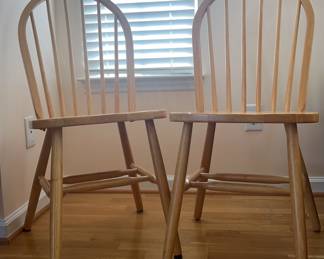 Set of two Stratford International Furnishings Light Wood Chairs