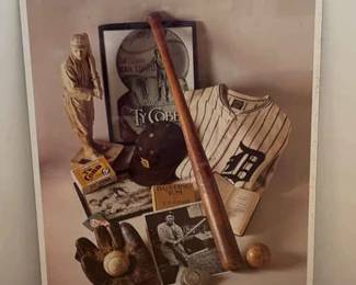 Baseball Print No. 8 The Georgia Piece Ty Cobb