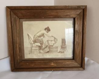 Framed Old Fashion Picture 