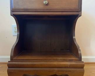 Onedrawer Side Table with Low Shelf