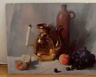 Still Life Gold Pitcher Museum Print