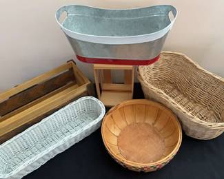 Baskets Crates Lot