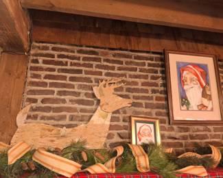 Vintage Wood Cut Out Deer