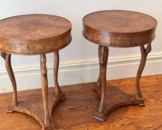 2- round accent tables - made in Italy