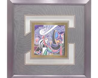 Juan Quevedo "Musica II" Original Signed Surrealistic Artwork