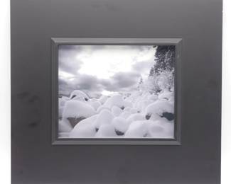 Framed Winter Landscape Photograph