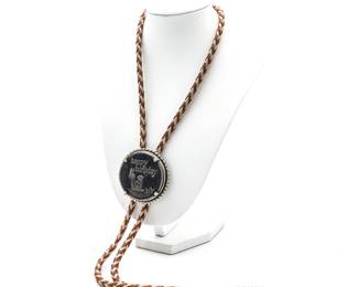 One Troy Ounce .999 Fine Silver "Happy Birthday" Bolo Tie
