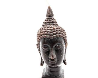 Buddha Head Candle
