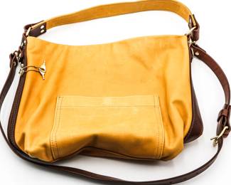 Coronado Mustard Yellow Leather Purse/Crossbody Bag