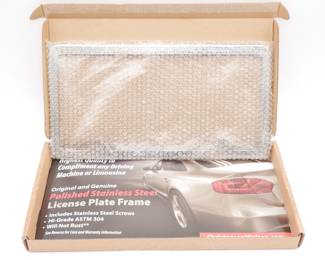 Christensen Nielsen Stainless Steel Licence Plate Frame