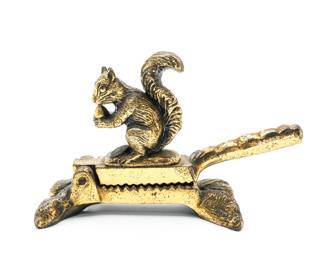 Heavy Brass Nut Cracker w/Squirrel
