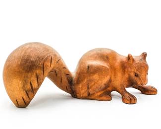 Carved Wood Squirrel