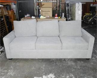 Living Spaces Mathers Oyster Gray Sofa