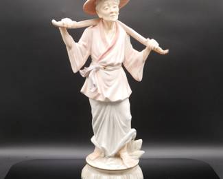 Japanese Porcelain Woman Figurine