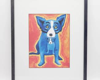 Signed Lithograph "Fire" by George Rodrigue