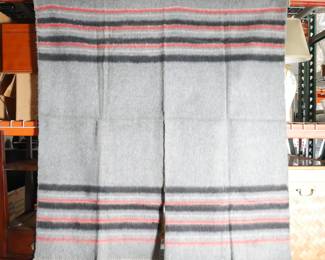 Striped Wool Blanket Poncho