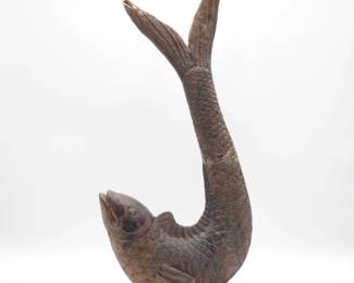 1984 Austin Productions Large Koi Fish Sculpture by Gakutei