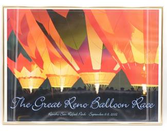 The Great Reno Balloon Race 2002 Framed Festival Poster
