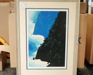 Limited Edition Serigraph "Big Blue Sur" By Eyvind Earle 233/300