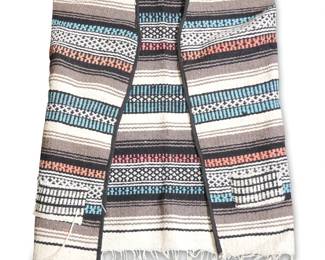 Vintage Mexican Woven Poncho Vest