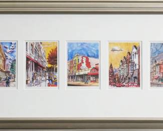 7 Framed Artwork Prints By Joseph Harrison Snyder