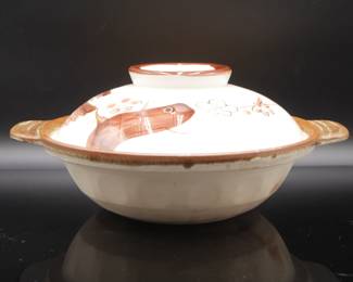 Vintage Japanese Rice Serving Bowl
