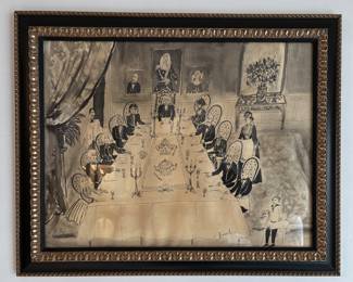 pen and ink signed Bernard