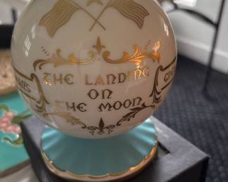 Aynsley Bone China Moon Landing Commemorative Globe Apollo 11 1969