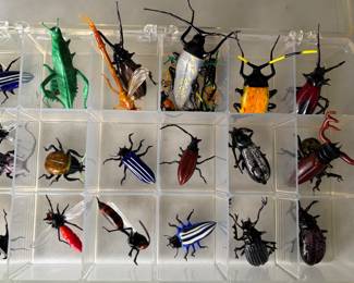 handmade glass insects