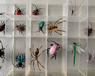 handmade glass insects