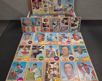 1968 Topps Baseball Near Complete Set (508/598) Mickey Mantle, Clemente & Aaron