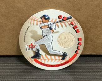 2003 Fleer Hardball Derek Jeter "On The Ball" Game Used Bat Card