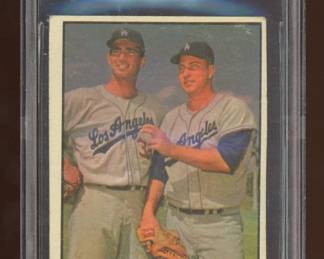 1961 Topps #207 Dodger Southpaws Sandy Koufax Graded BVG 3.5