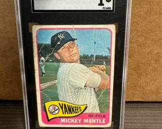 1965 Topps Mickey Mantle SGC 1