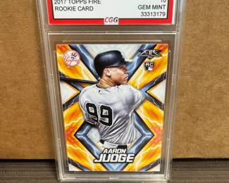 2017 Topps Fire Aaron Judge Rookie Graded GEM MINT 10