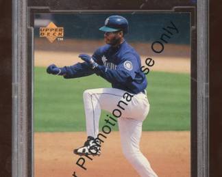 1996 Upper Deck Promo #100 Ken Griffey JR. Game Used Bat Graded BCCG 10