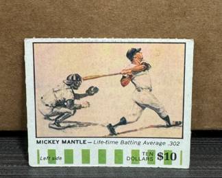 1968 American Oil Winners Circle Mickey Mantle Very Rare Original!