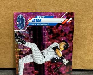 2020 Topps Chrome #U-67 Derek Jeter All Star Game Pink Wave SP