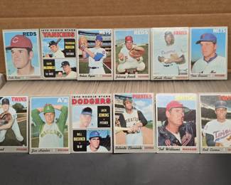 1970 Topps Baseball Near Complete Set (707/720) Nolan Ryan, Munson RC & Bench