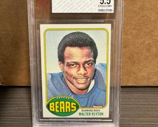 1976 Topps Walter Payton Rookie Beckett BVG 5.5 Graded