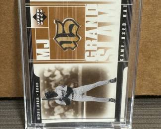 2001 Upper Deck Michael Jordan Barons Game Used MJ 45 Bat Card GS