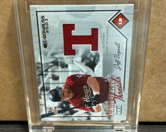 2003 Donruss Timber & Threads Jeff Bagwell Game Worn Jersey Card /500