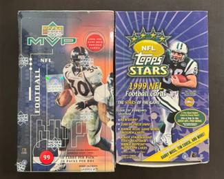1999 Topps Football Box Lot of 2