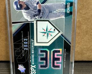 2003 SPx Winning Materieals Ichiro Game Used Jersey Card /375