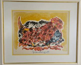 Jean Lurcat (French) framed lithograph.
