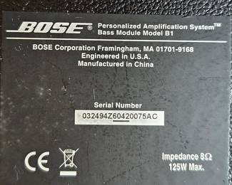 BOSE Bass Model B1 Amplification System Speaker.